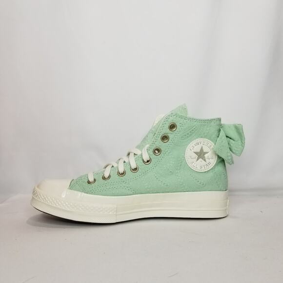 Converse Women's Chuck 70 Bow Hi Tops Size 9 Sticky Aloe A10245C NWT - Picture 5 of 9